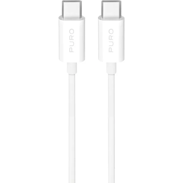 Puro USB-C Kabel 3m 25W TPE, USB-C auf USB-C, weiß