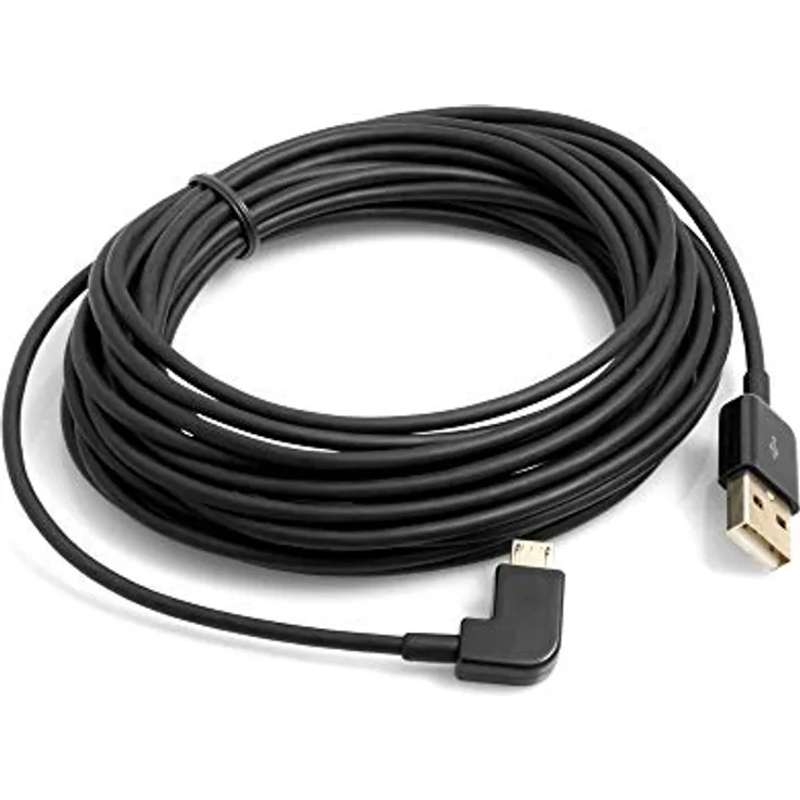 System-S 5m Micro USB Kabel rechts gewinkelt Stecker zu USB 2.0 Typ A (male)