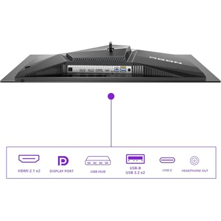AOC Agon Pro AG276UZD, 27 Zoll UHD OLED Gaming-Monitor mit 240 Hz, 0,03 ms Reaktionszeit, FreeSync Premium Pro, G-Sync kompatibel, Höhenverstellung, HDR400, schwarz – Bild 4