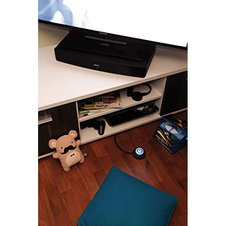 Brennenstuhl Eco-Line Comfort Switch Plus, Steckdosenleiste 6-fach (2 permanente, 4 schaltbare Steckdosen, beleuchteter Fußschalter) anthrazit – Bild 6