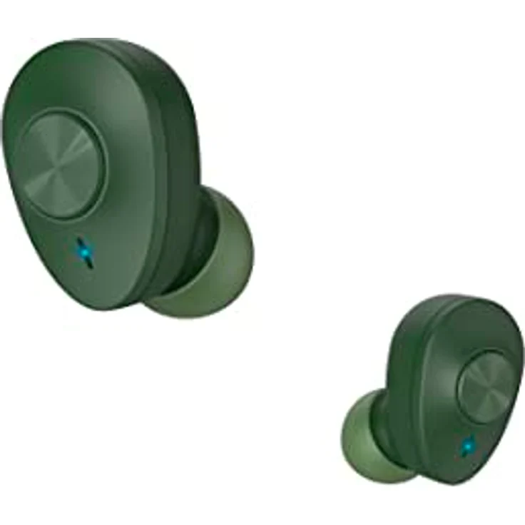 Hama Bluetooth Kopfhörer „Freedom Buddy“ (True Wireless, TWS, In Ear Kopfhörer, Wireless Kopfhörer, kabellos, Bass Boost, Kopfhörer kabellos, Earbuds, Sprachsteuerung, mit Ladebox) grün – Bild 1