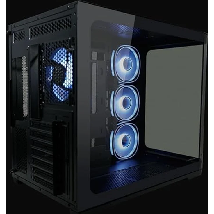 LC-Power GEH Midi ATX 8001B Pro-Storm Dark, PC-Gehäuse mit optimierter Luftzirkulation – Bild 3