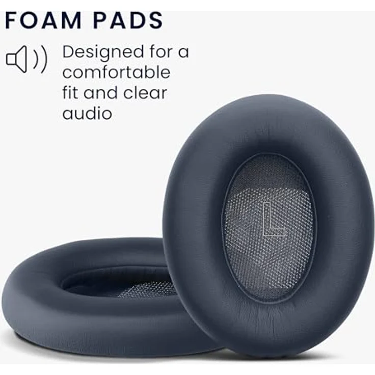kwmobile 2X Ohrpolster für Bose QC Ultra/QuietComfort Ultra, Kunstleder Earpads mit weichem Schaumstoff für Over Ear Kopfhörer – Bild 3