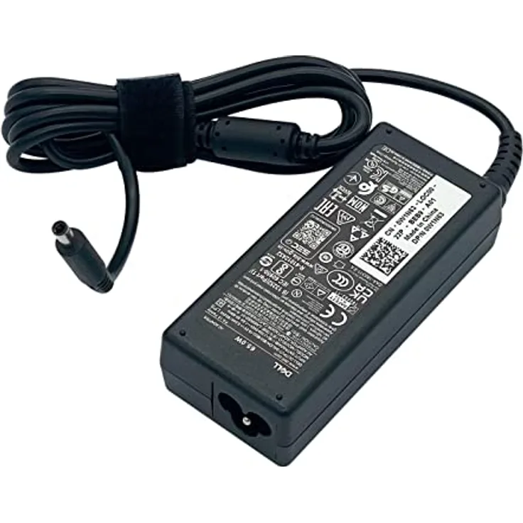 Dell AC Adapter, 65W, 19.5V, Notebook Netzteil mit EU-Stecker, kompakt