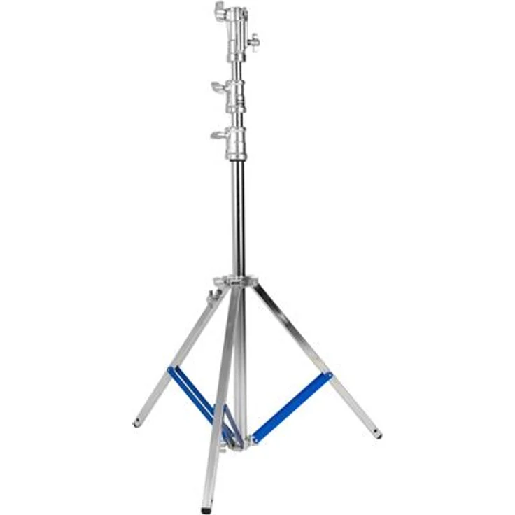 Kaiser Leuchtenstativ LS-300-HD, verchromtes Stativ mit einstellbarer Höhe von 137 bis 320 cm und nivellierbarem Bein