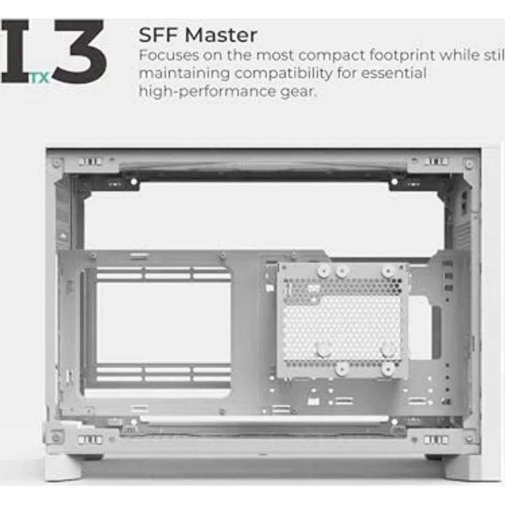 MONTECH PC-Gehäuse Montech TEN White, Tower-Gehäuse mit modularer Bauweise und exzellentem Airflow, Micro-ATX und Mini-ITX Unterstützung – Bild 23