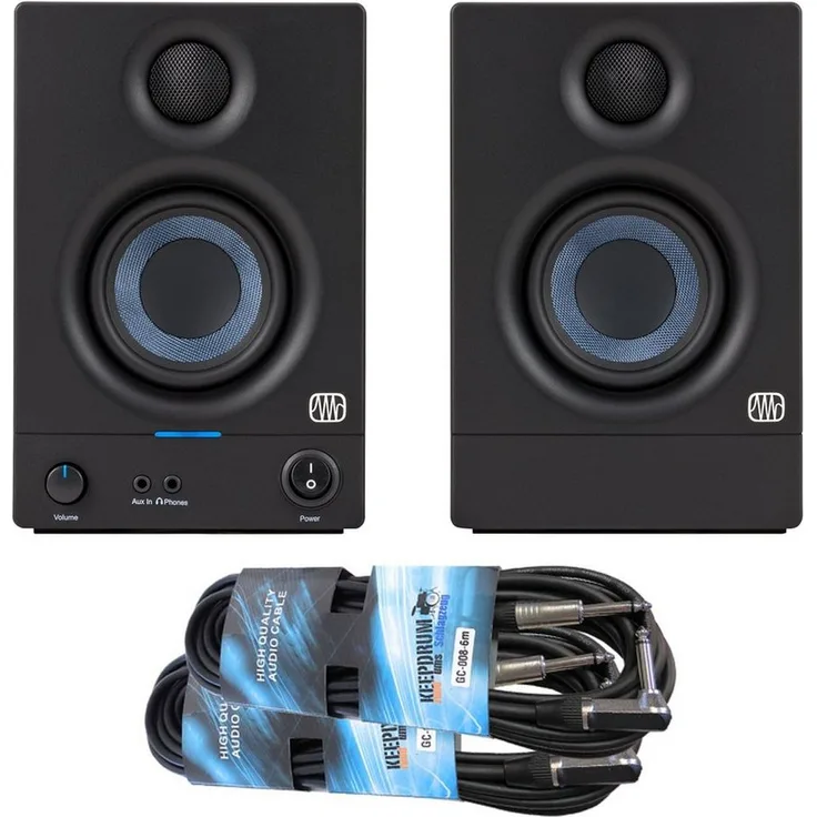 Presonus Presonus Eris 3.5 Boxen 2nd Gen PC-Lautsprecher (1 Paar, 50 W, Studioqualität, mit Klinkenkabel)