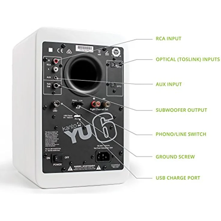 Kanto YU6 weiß Regallautsprecher - 100 Watt - weiß – Bild 5