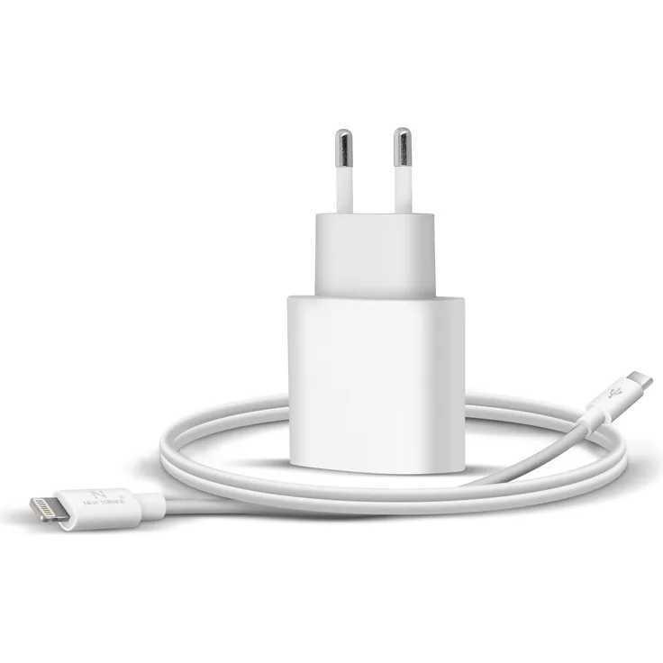 Avizar USB-C Ladegerät 20W für iPhone/iPad mit MFi-zertifiziertem Lightning Kabel, Weiß