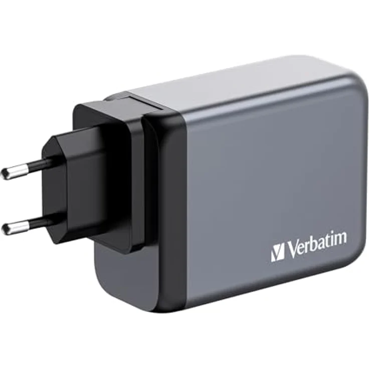 Verbatim GaN Charger 200 W, 4 Ports USB-C Ladegerät, innovativer Power Adapter mit 3 x USB-C und 1 x USB-A, Schnellladegerät als Mehrfachstecker, Netzteil für Apple iPhone, Samsung und Co – Bild 2