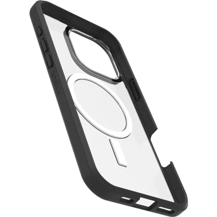 OtterBox React MagSafe iPhone 16 Pro Max Hülle, Black Crystal - Clear/Black, US Military MIL Standard, Ultradünn, Falltest nach Militärstandard, Hartschale mit weichem Griffrand – Bild 3
