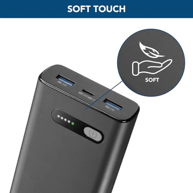 Cellularline Power Bank Fast 20000 PD Black - Tragbares Ladegerät mit 20.000 mAh Kapazität und 3 USB-Anschlüssen – Bild 6
