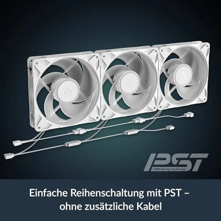 ARCTIC P14 Pro Reverse A-RGB, 3 Pack 140 mm PWM-Lüfter mit Reverse Airflow, 400-2650 rpm, 5V Digital RGB, Hydrodynamisches Gleitlager – Bild 4