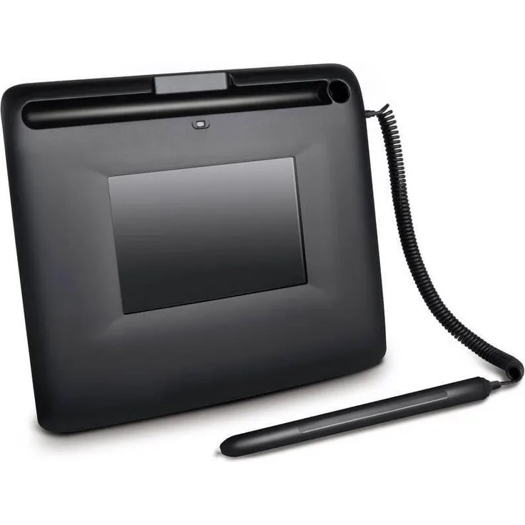 Penpower LCD-Signatur-Pad (4", 2540 lpi), Grafiktablett mit 8 Pinselgrößen und 1024 Druckempfindlichkeitsstufen, Schwarz