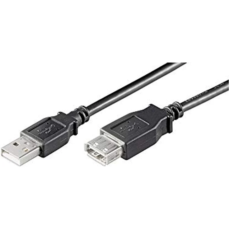 Wentronic Goobay USB 2.0 Hi-Speed Verlängerungskabel, Schwarz, 1.8 m - USB 2.0-Stecker (Typ A) > USB 2.0-Buchse (Typ A) (93599) – Bild 2