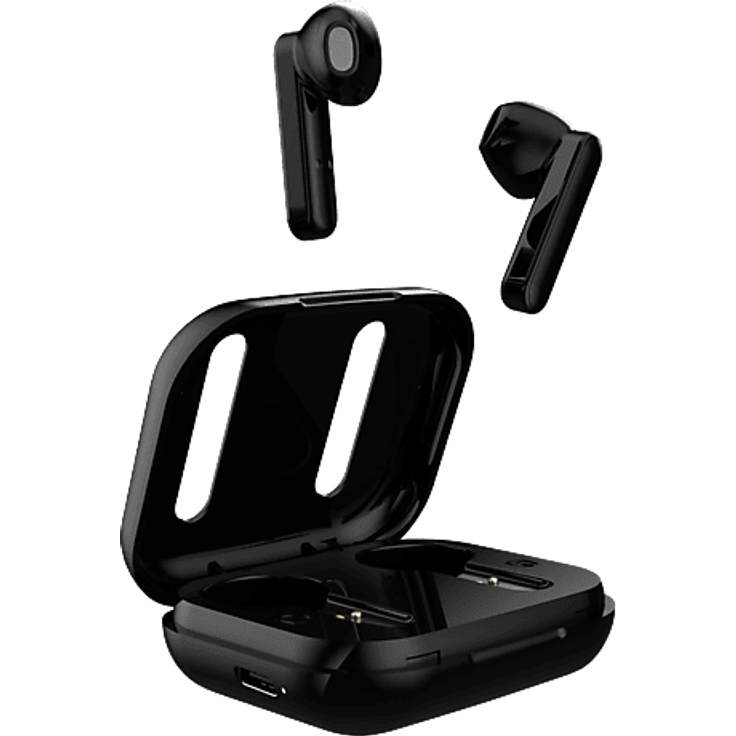 ISY ITW-4000-2-BK TWS, In-ear Bluetooth Kopfhörer mit 10 mm Lautsprechern und Touch Control, Schwarz