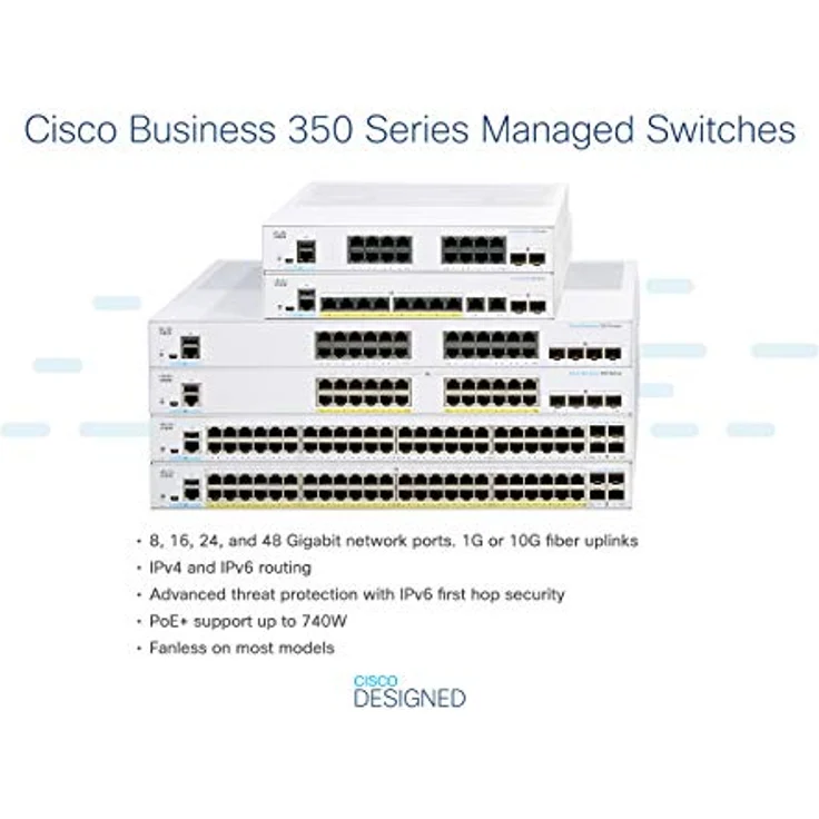 Cisco Business CBS350-48T-4G Managed Switch | 48 GE-Ports | 4 x 1G-SFP | Begrenzter Lebenszeitschutz (CBS350-48T-4G) – Bild 3
