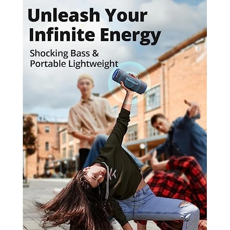 Tronsmart T7 Lite (blue) Bluetooth Lautsprecher, 24h Akkulaufzeit, IPX7 wasserdicht – Bild 8