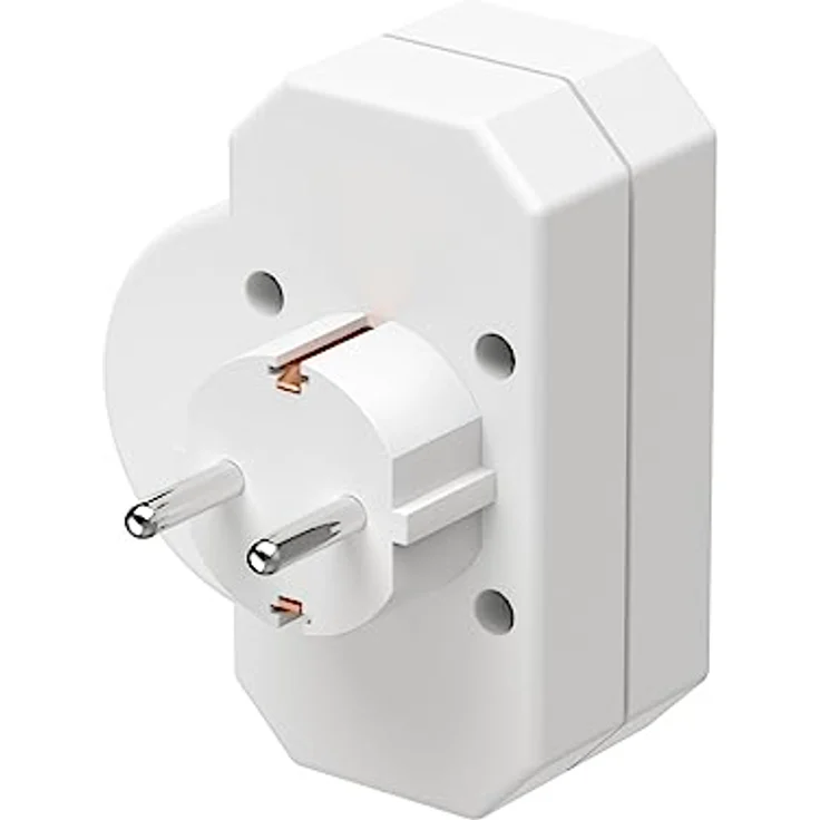 Hama Steckdosenadapter, mit Schalter (Steckdosenadapter 3fach, Steckdosenadapter mit Schalter, Mehrfachstecker, Multistecker, Mehrfachsteckdose, Multisteckdose) weiß – Bild 4