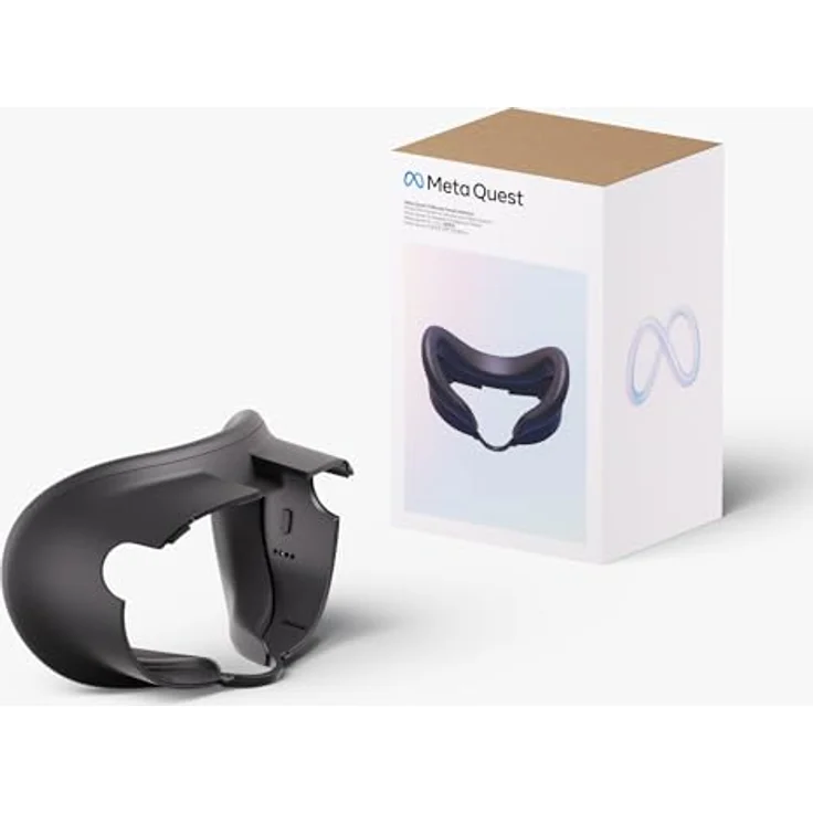 Meta Quest 3 Silicone Facial Interface Virtual-Reality-Brille, bequeme Gesichtsschnittstelle, Schwarz – Bild 5