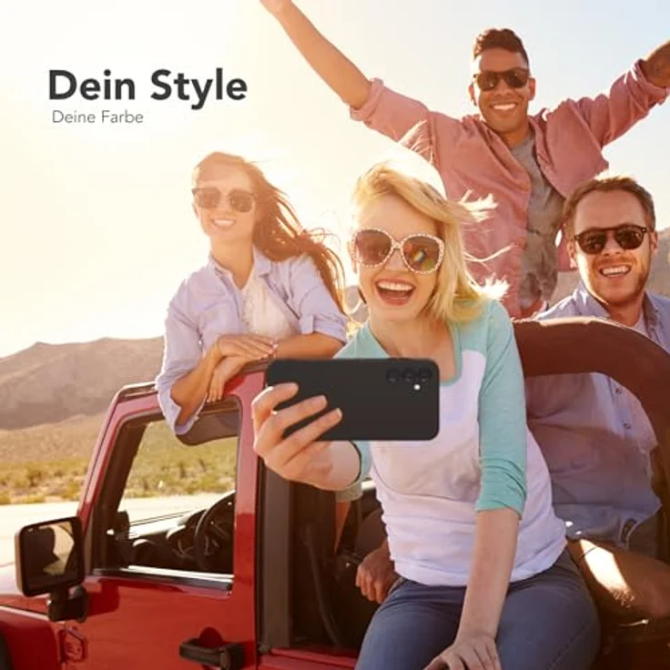 EAZY CASE Silikonhülle für Samsung Galaxy A15, Stoßfeste Schwarz Matt Schutzhülle mit Kameraschutz, Dünn und Kratzresistent, Perfekt für Kabelloses Laden, TPU Phone Bumper – Bild 2