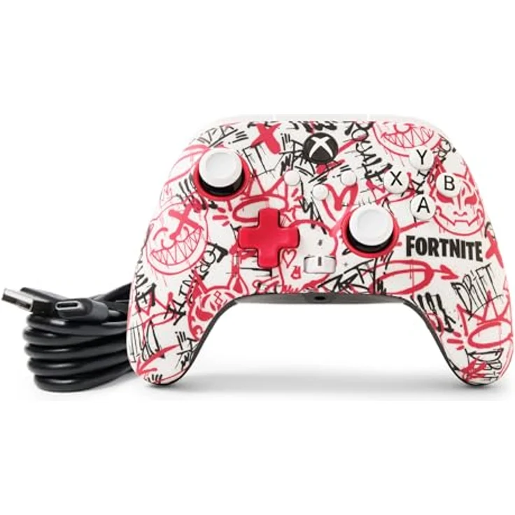 PowerA Wireless Controller - Fortnite Special Edition, kabelloser Gaming Controller mit 30 Stunden Akkulaufzeit, rot/weiss für Xbox Series X, Xbox One S, Xbox Series S, Xbox One X und Windows – Bild 11