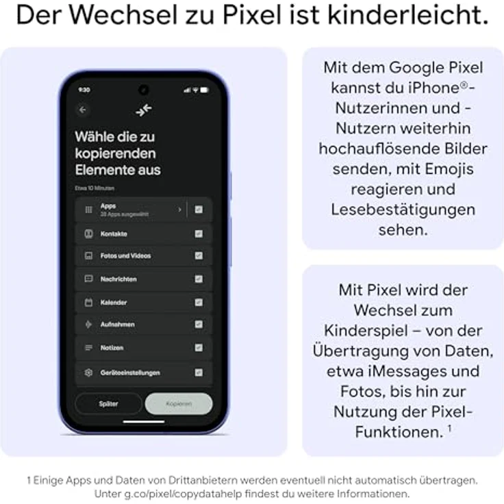 GOOGLE Pixel 10a 256 GB Fog Dual SIM – Bild 11