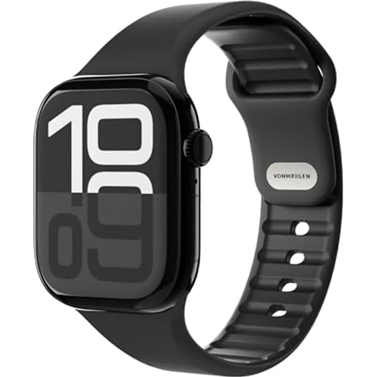 Vonmählen Classic Band 2 Armband für Apple Watch 38 / 40 / 41 mm, Schwarz, versandkostenfrei