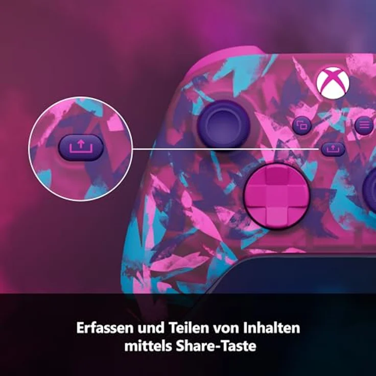 MICROSOFT Xbox – Heart Breaker Special Edition Wireless Controller, rot/mehrfarbig, für Series, Android, MAC, PC, Series S, X, mit strukturierten Triggern und Gummierten Griffen – Bild 6