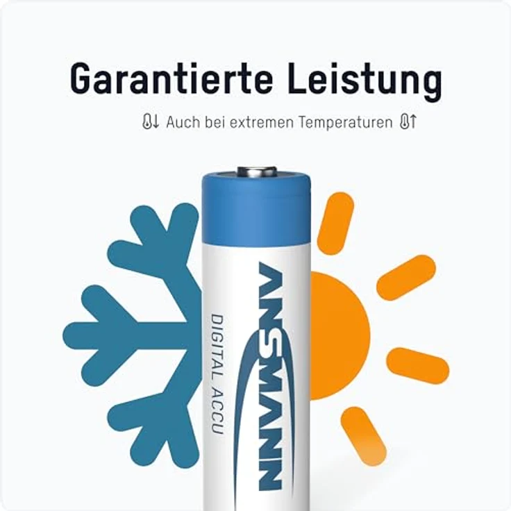 ANSMANN Akku AA 2850mAh Mignon NiMH 1,2V - 1000x wiederaufladbar (8 Stück) – Bild 6