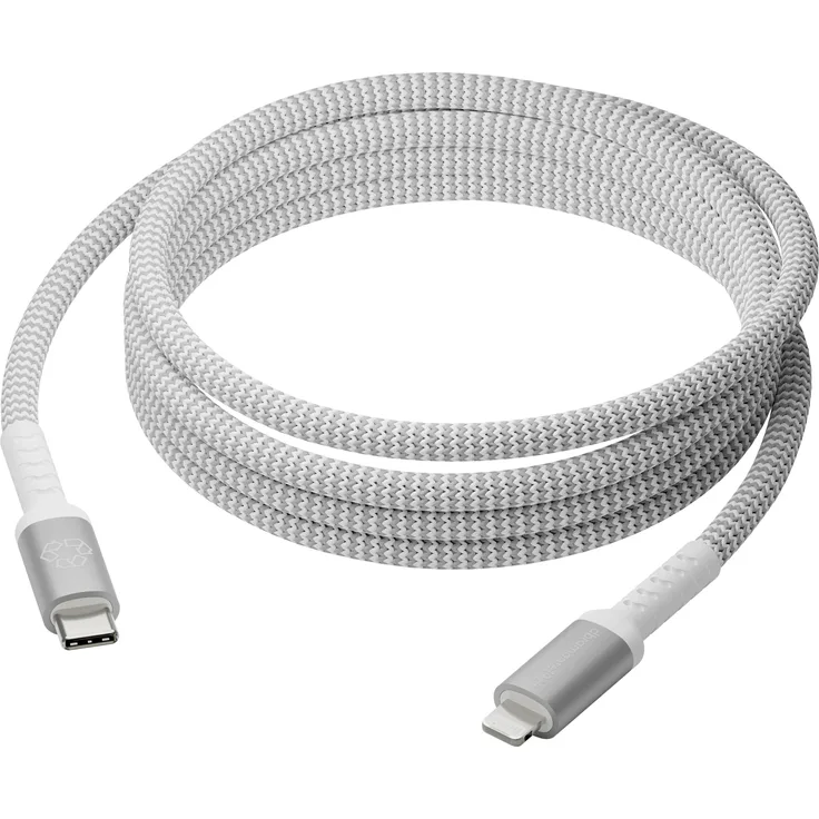dbramante1928 re-charge - BRD Kabel - 2.5m USB-C zu Lightning, 100% recycelbar, Männlich, kompatibel mit Apple-Geräten