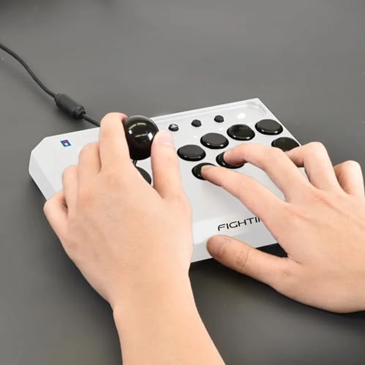 Hori Fighting Stick Mini Weiß, Schwarz USB Flightstick PC, PlayStation 4, PlayStation 5 – Bild 6