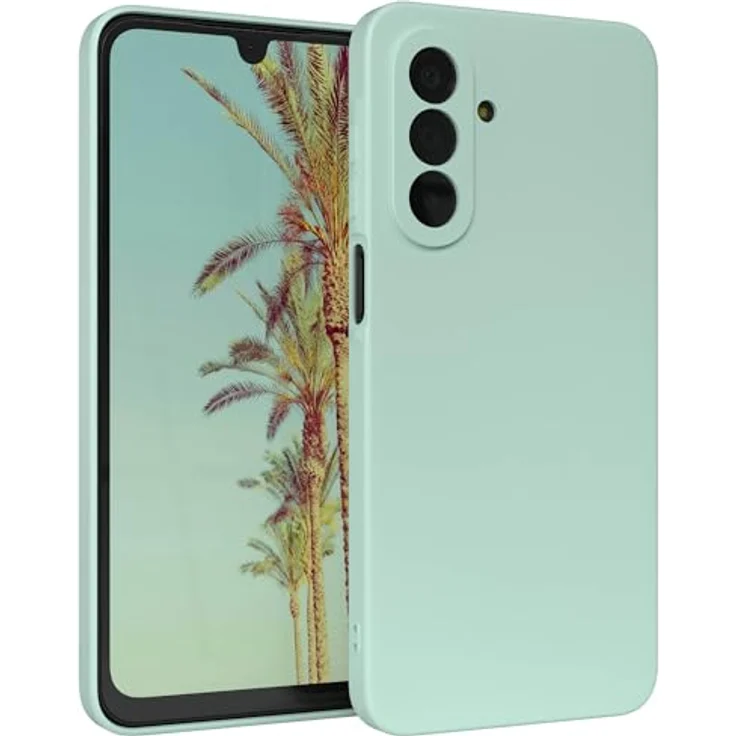 EAZY CASE Silikonhülle für Galaxy A17, Stoßfeste TPU Handyhülle mit Kameraschutz, Dünn in Pastell Mintgrün Matt, Guter Griff und Kratzresistent – Bild 1