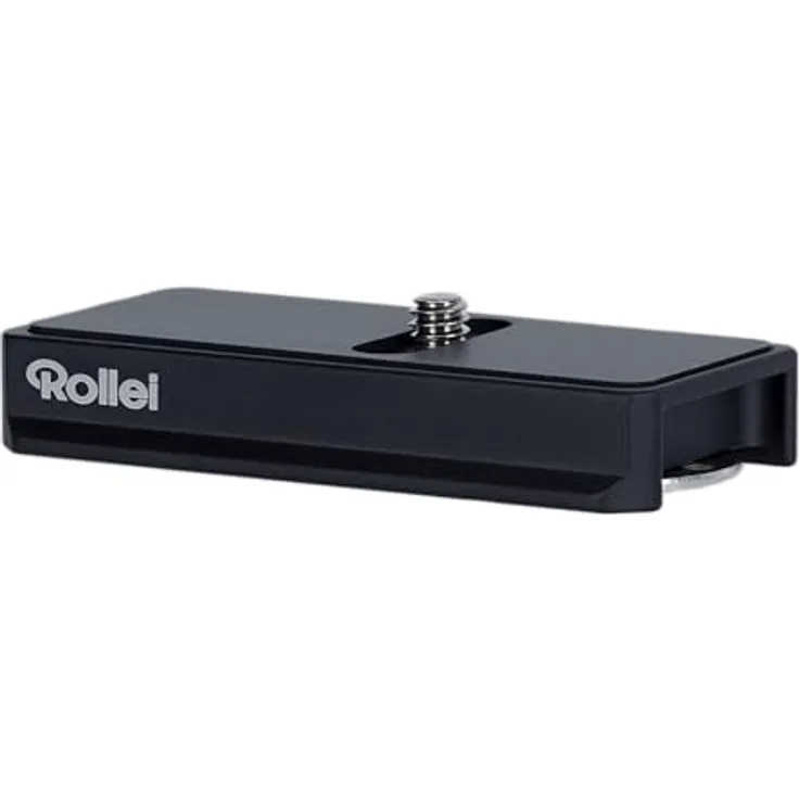 Rollei Schnellwechselplatte mit verstecktem AirTag-Fach - Sicherheit und Komfort für Ihre Kamera, mit Schnellmontage, verbesserte Signalreichweite und universeller Kompatibilität