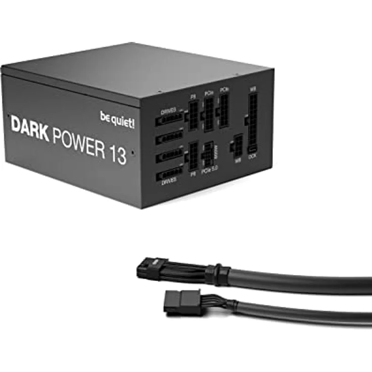 be quiet! Dark Power 13 750W, ATX 3.0, 80 PLUS Titanium, modular Netzteil, PCIe 5.0 und PCIe 4.0 Grafikkarten, 12VHPWR Kabel enthalten, Silent Wings-Lüfter, BN333 – Bild 2