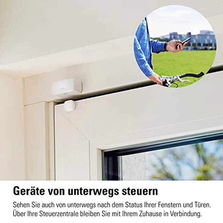 EVE Door & Window, Smarter Tür-/Fensterkontakt mit Matter und Thread-Technologie, Weiß – Bild 7