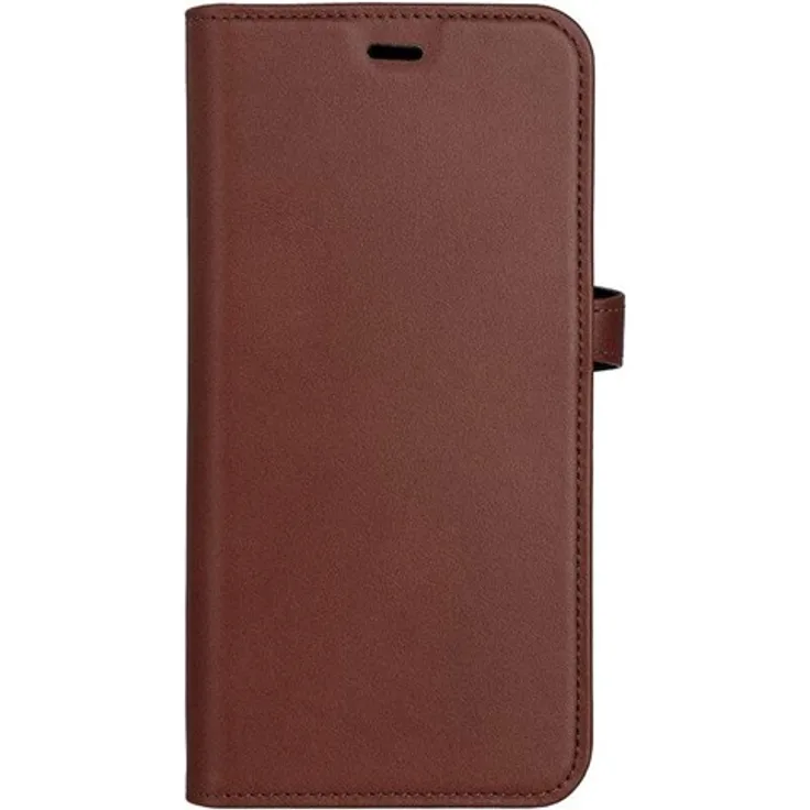 Buffalo Wallet Case 2-in-1, Handyhülle mit Platz für 3 Karten, MagSeries in Braun für iPhone 15 Plus