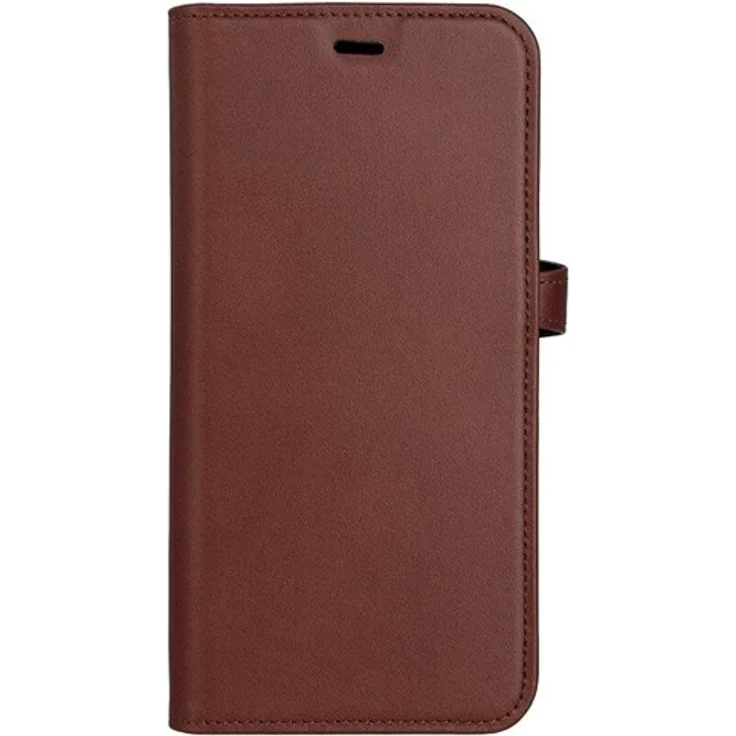 Buffalo Wallet Case 2-in-1, Handyhülle mit Platz für 3 Karten, MagSeries in Braun für iPhone 15 Plus