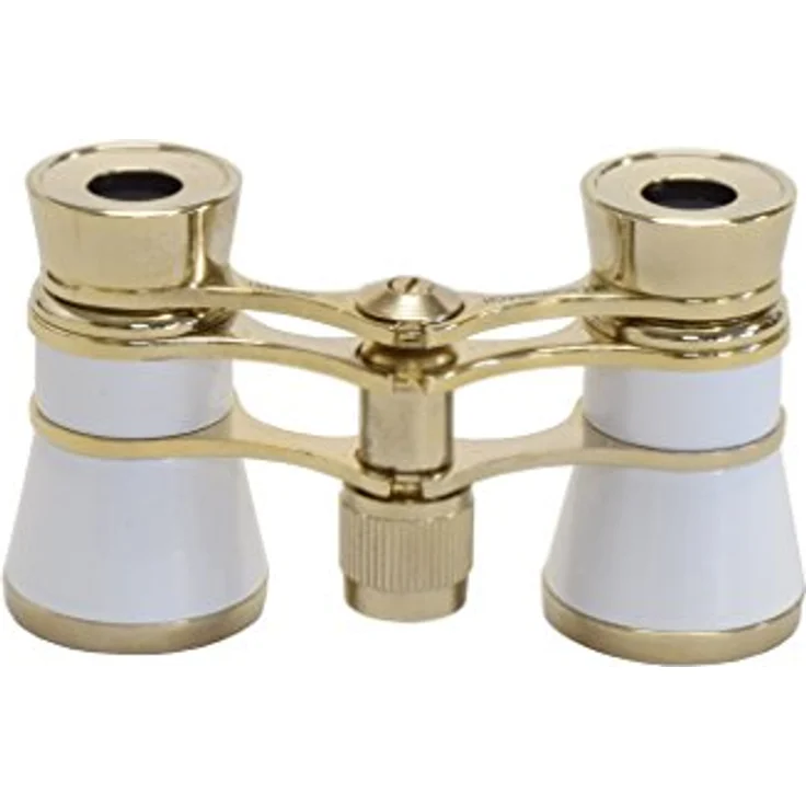 Eschenbach Optik Fernglas Glamour 3x25, kleines Opernglas für Theater oder Konzerte, schimmerndes Perlenweiß – Bild 2