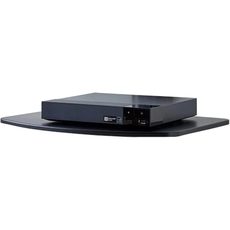Glass And Aluminum Dvd Shelf – Bild 2