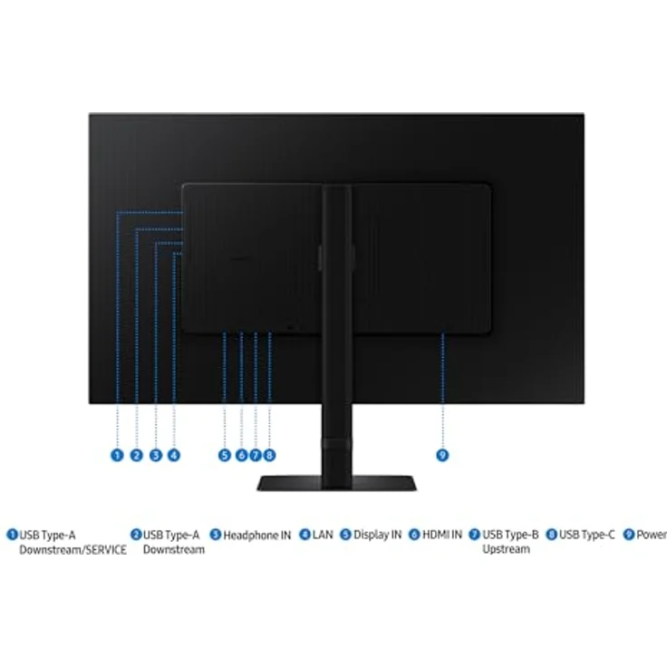 Samsung ViewFinity S80UD 4K-Monitor 32 Zoll, UHD, HDR10, USB-C, Daisy Chain, LS32D800UAUXEN – Bild 4