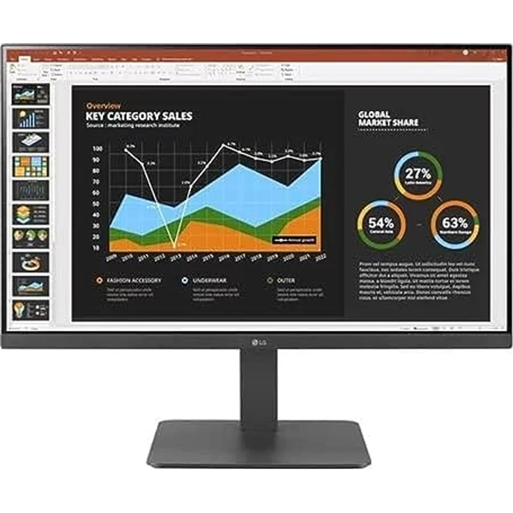 LG 27" 27BR650B-C Full HD HDMI DP USB IPS 16:9 schwarz – Bild 1