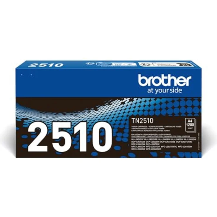 Brother TN-2510, Tonerkartusche schwarz mit 1.200 Seiten Druckleistung für DCP-L2620DW/HL-L2400DW/MFC-L2800DW – Bild 1