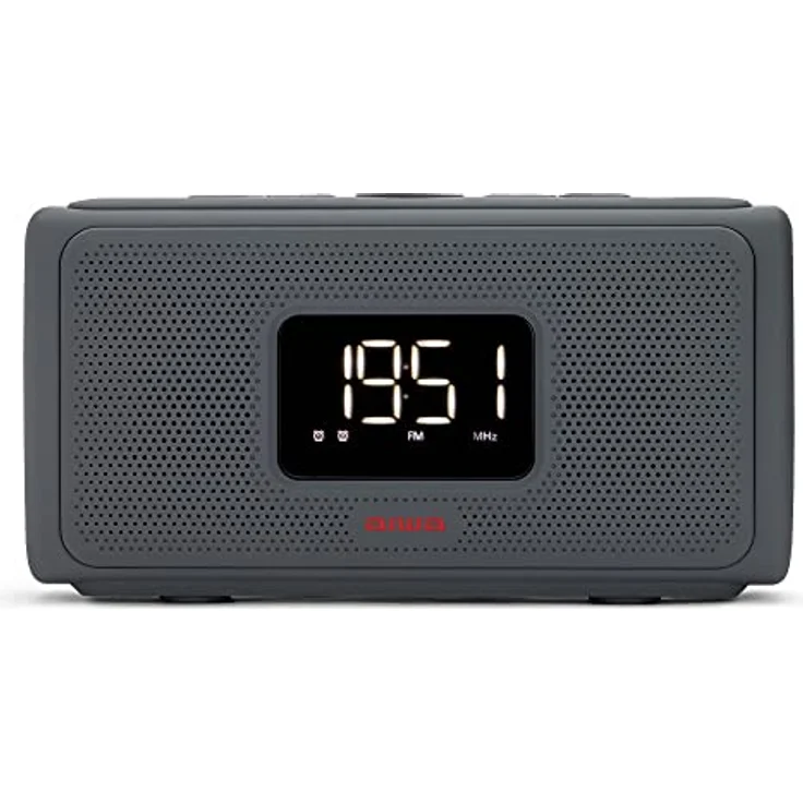 Aiwa CRU-80BT: Bluetooth-Lautsprecher mit Uhrenradio, 2 x 10 W RMS, Schwarz – Bild 1