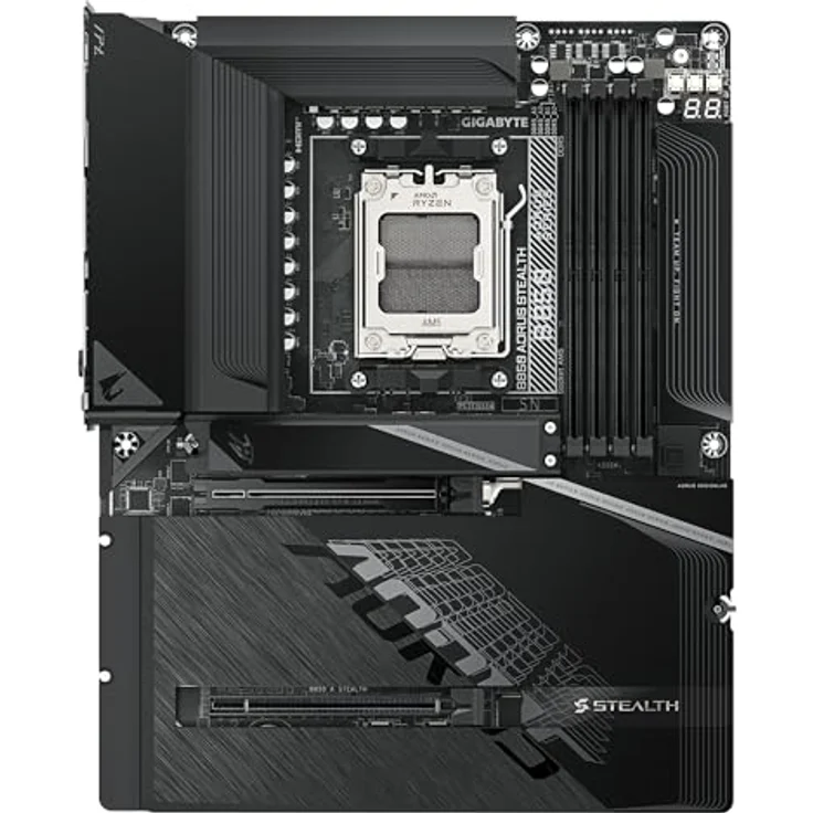Gigabyte B850 A STEALTH AM5, ATX Mainboard mit 1xHDMI, DDR5-Support und Wi-Fi 7, schwarz – Bild 2