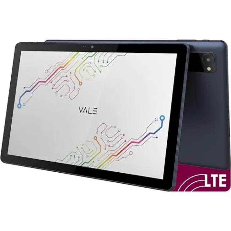 VALE V10E-LTE-464 Tablet mit LTE | 10,1" HD IPS Display | Octa-Core Prozessor | 4 GB RAM | 64 GB eMMC | 5 MP Kamera | Android 13 (LTE)