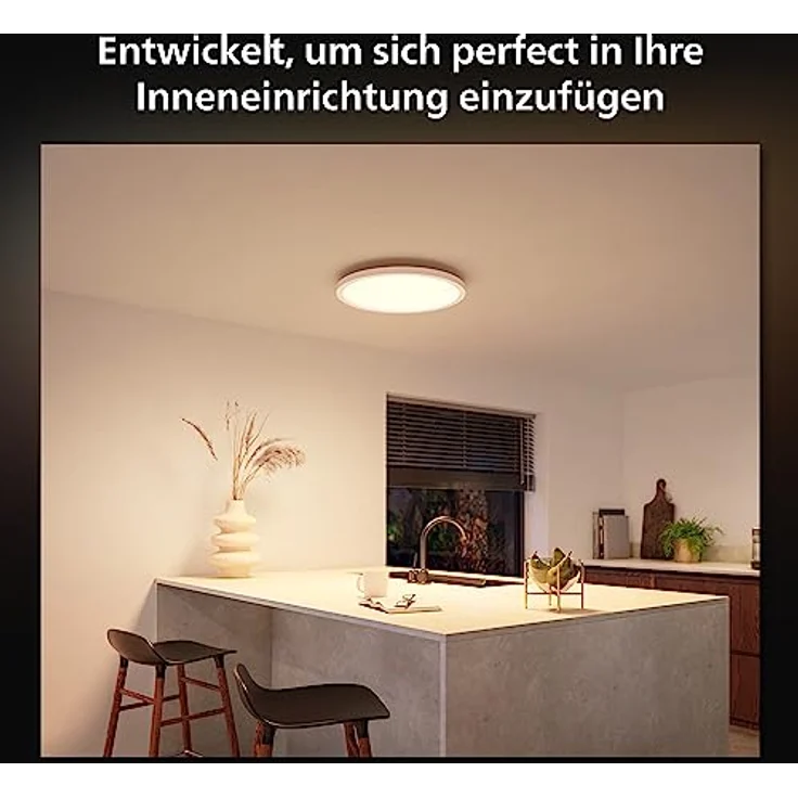 Philips Hue White Ambience Surimu Panelleuchte, weiß, rund, 40W, alle Weißschattierungen, steuerbar via App, kompatibel mit Amazon Alexa (Echo, Echo Dot) – Bild 3