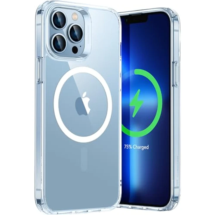ESR iPhone 13 Pro Hülle, Classic Hybrid Magnet Case mit MagSafe, Militärnorm Sturzschutz und kratzfester, klarer Rückseite – Bild 1