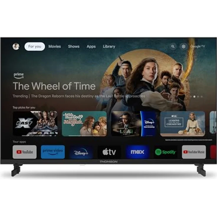 Thomson 32HG2S14, 32 Zoll HD Smart TV mit Google TV, Wi-Fi, Bluetooth und 3 HDMI, Schwarz – Bild 7