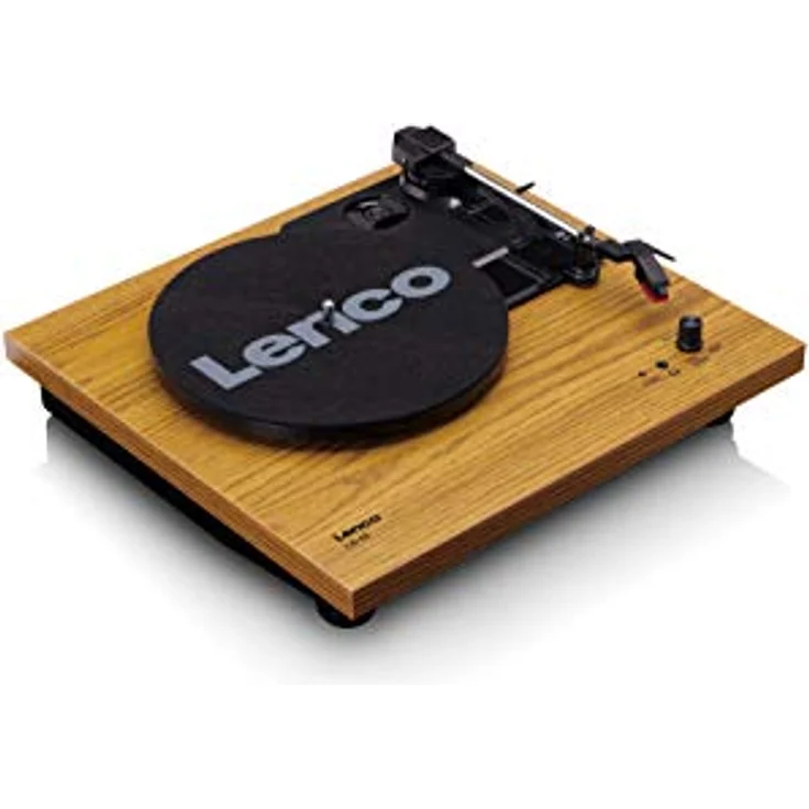 Lenco Plattenspieler LS-10 - Plattenspieler mit integrierten Lautsprechern - Holz – Bild 4